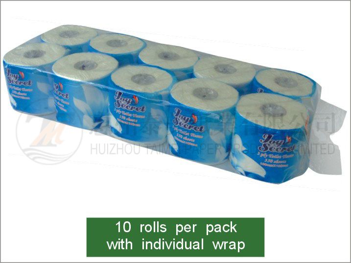 10  rolls  per  pack
